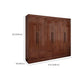Contemporary Style Wardrobe Armoire Wood Wardrobe Closet with Doors and Drawer