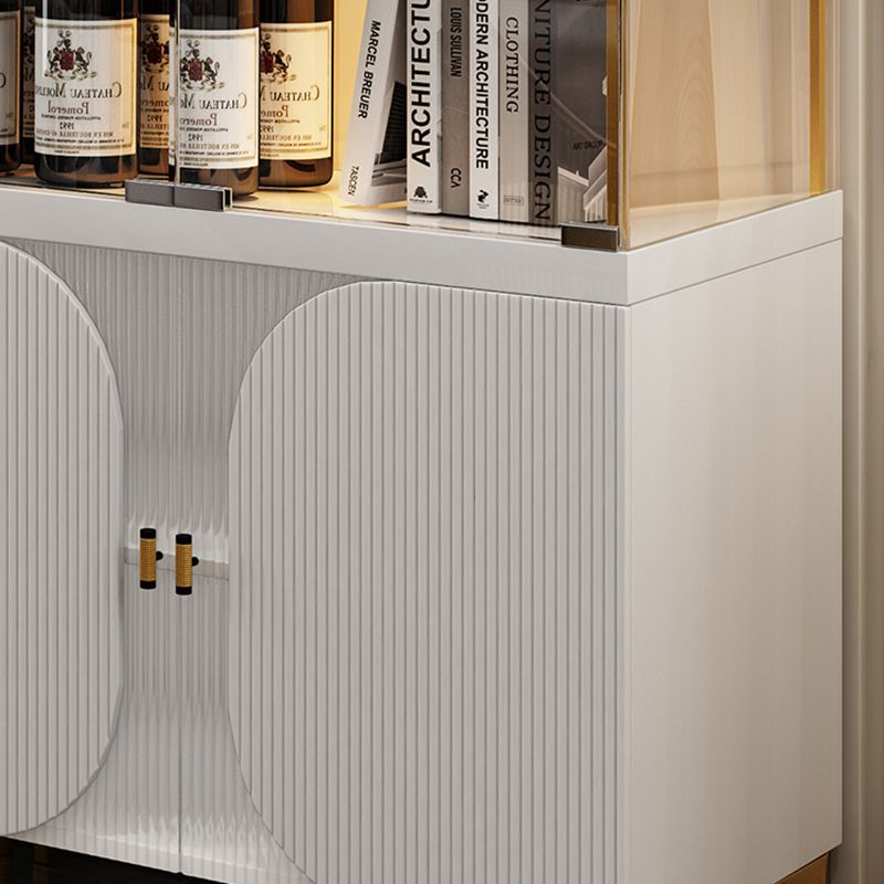 Mobile moderno mobile in vetro armadio con porte per sala da pranzo