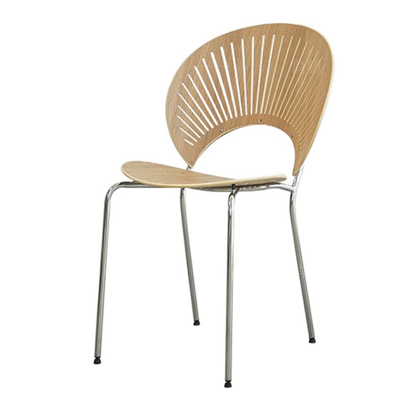 Industrial Metal Dining Room Chair Open Back Dining Chair for Restaurant Use Clearhalo 'Dining Chairs' 'Dining Tables & Seating' 'dining_chair' 'furn' 'furn_dining_chair' 'Furniture' 'Kitchen & Dining Furniture' 1200x1200_b3f57b8d-4bef-40e1-b777-850828665eb8