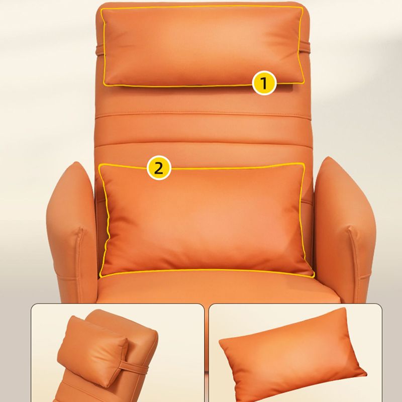Sedia a poltrona regolabile in pelle finta poltrona poltrona moderna con cuscinetto