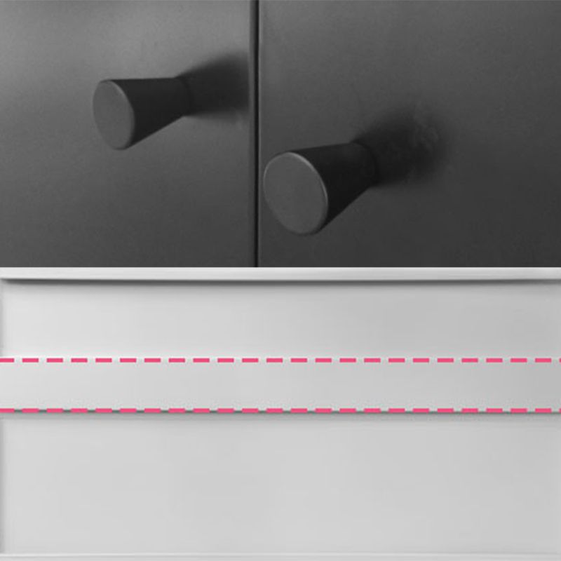 Closed Back Metal Bookshelf Modern Rectangle Storage Standard Bookshelf