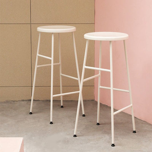 Industrial Iron Backless Barstool Simple Indoor Tall Stool with Square Seat 1 Piece Clearhalo 'Bar Furniture' 'Bar Stools' 'bar_stools' 'furn' 'furn_bar_stools' 'Furniture' 'furniture_bar_stools' 'Kitchen & Dining Furniture' 1200x1200_b3f7a94e-c2b4-4e2b-8477-64147216bba5