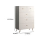 Accent contemporain blanc armoire d'accent rectangle avec tiroirs, résistant aux rayures