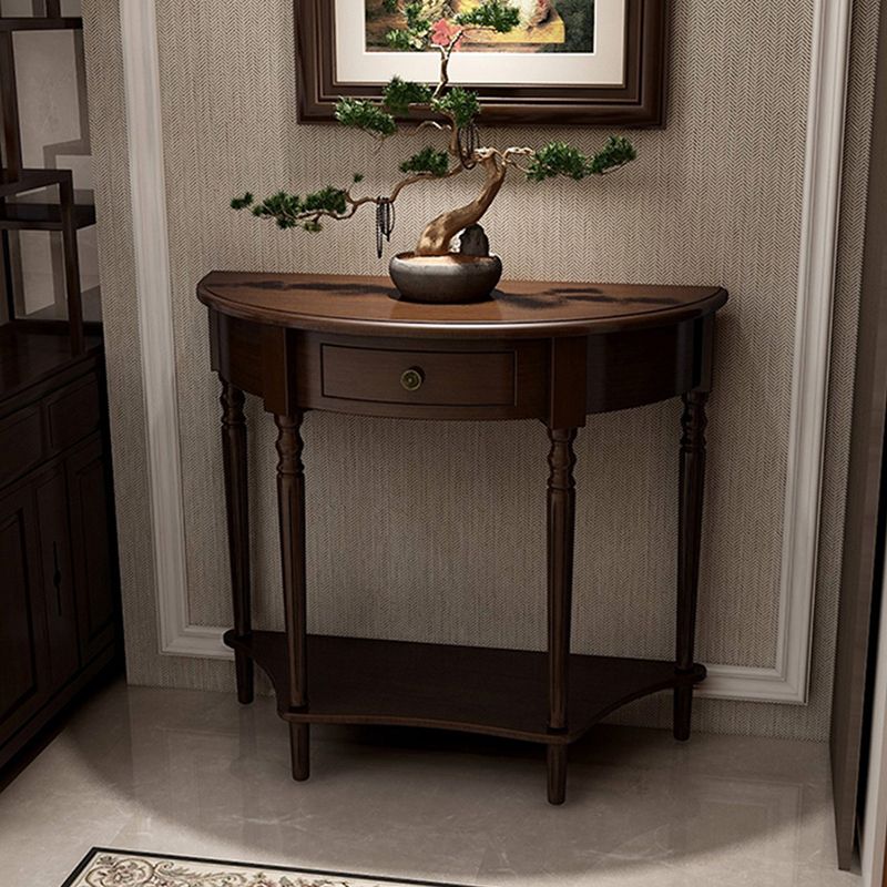 Tavolo da console moderno della metà del secolo Tavolo di accento in legno per Hall