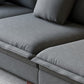 Sezione contemporanea con braccia top a cuscino per 4 persone divano stazionario