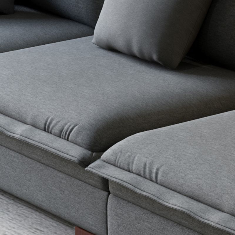 Sezione contemporanea con braccia top a cuscino per 4 persone divano stazionario