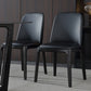 Leather Industrial Restaurant Side Chair Parsons Gray Dining Chair with Black Legs Clearhalo ' kitchen&dining_furn' 'Dining Chairs' 'Dining Tables & Seating' 'dining_chair' 'furn' 'furn_dining_chair' 'Furniture' 'furniture_dining_chair' 'Kitchen & Dining Furniture' 'kitchen' 1200x1200_b3fb0181-7d1f-4455-a160-46147f22c40b