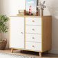 Contemporary Rectangle Storage Cabinet with Drawer Wooden Accent Cabinet