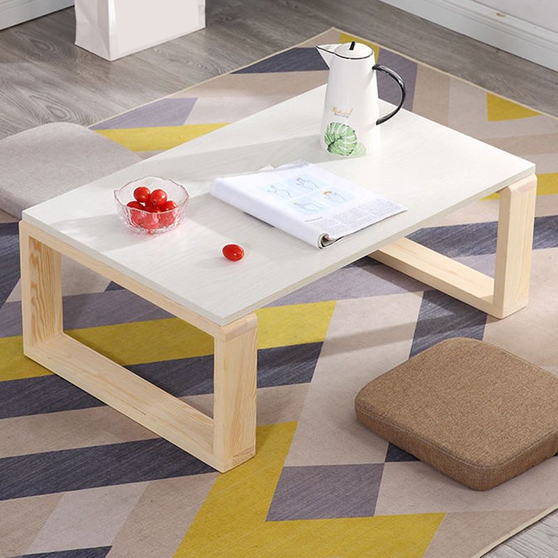 Sled Wooden Coffee Table Nordic Rectangular Single Cocktail Table, 15.75" D x 15.75" H Clearhalo 'Coffee & Accent Tables' 'Coffee Tables' 'coffee_tables' 'furn' 'furn_coffee_tables' 'Furniture' 'Living Room Furniture' 1200x1200_b3fef746-7142-4a8c-9800-56605dadda67