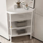 Living Room Metal Buffet Stand 39.5 "H moderno mobile vetro Server buffet