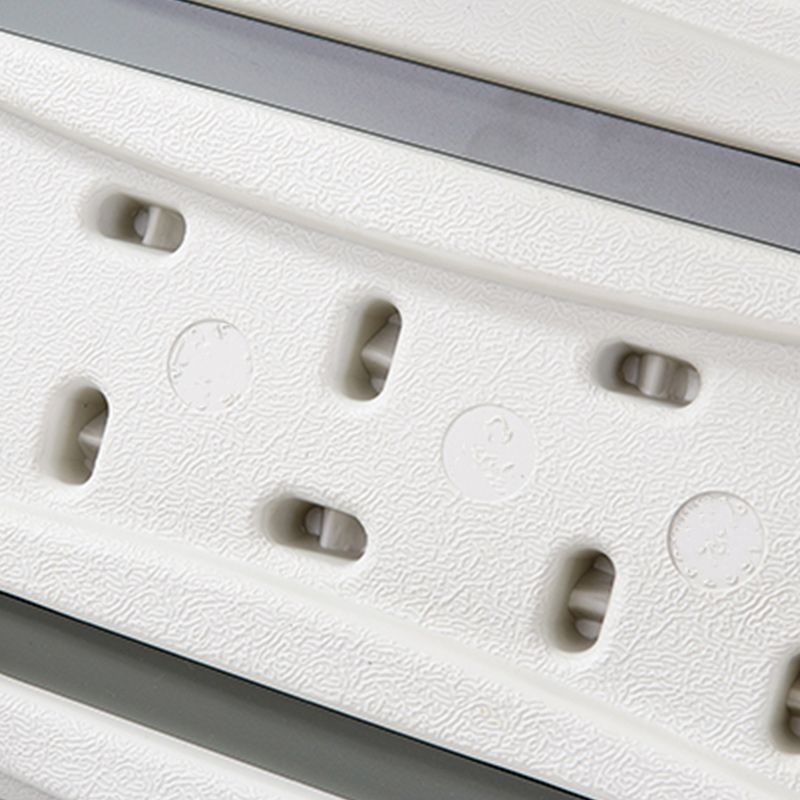 Sedia reclinabile in plastica contemporanea standard a colore singolo con gambe