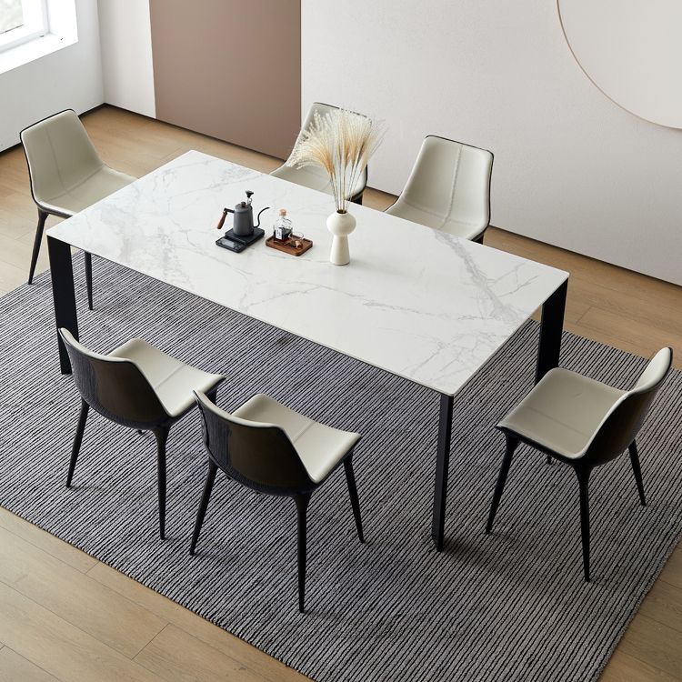 1/3/4/5/7 Pcs Metal Modern Dining Room Set with Rectangle Table and Chairs Dining Set Clearhalo 'Dining Room Sets' 'Dining Tables & Seating' 'dining_room_set' 'furn' 'furn_dining_room_set' 'Furniture' 'furniture_dining_room_set' 'Kitchen & Dining Furniture' 'kitchen&dining_furn' 'kitchen' 1200x1200_b4015cf2-83d2-48a5-9917-0c551640bd9a