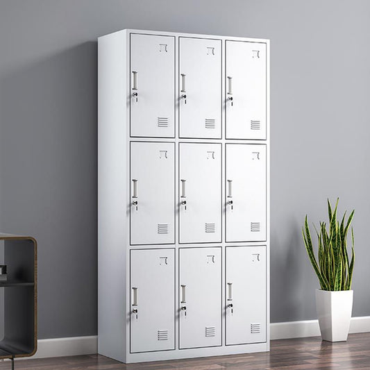 Hinged Modern Wardrobe Armoire Metal Wardrobe Cabinet for Home Clearhalo 'Armoires & Wardrobes' 'armoires_wardrobes' 'Bedroom Furniture' 'furn' 'furn_armoires_wardrobes' 'Furniture' 1200x1200_b401b7f2-930b-4595-a912-02607cb8a638