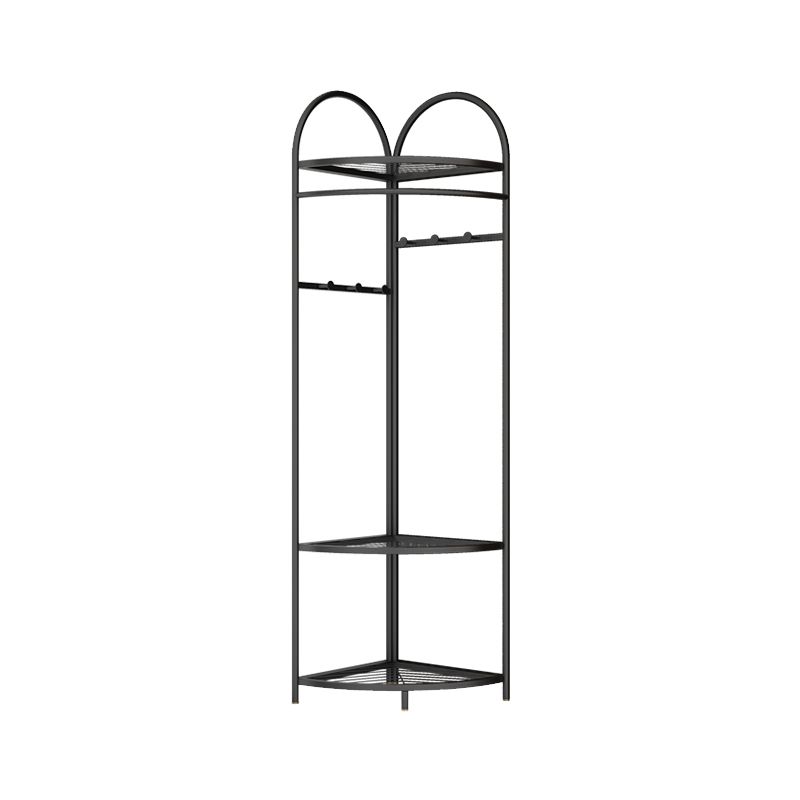 Pastilla de entrada de colgilla de capa metálica moderna con ganchos con ganchos