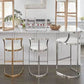 White Upholstered Bar Stools Backrest Counter Stool with Metal Base Clearhalo 'Bar Furniture' 'Bar Stools' 'bar_stools' 'furn' 'furn_bar_stools' 'Furniture' 'Kitchen & Dining Furniture' 1200x1200_b403db2f-1bf1-4c68-a8d7-f583977de0b2