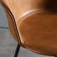 Modern Bucket Low Back Counter Chair Faux Leather Counter Bar Stool for Dining Room