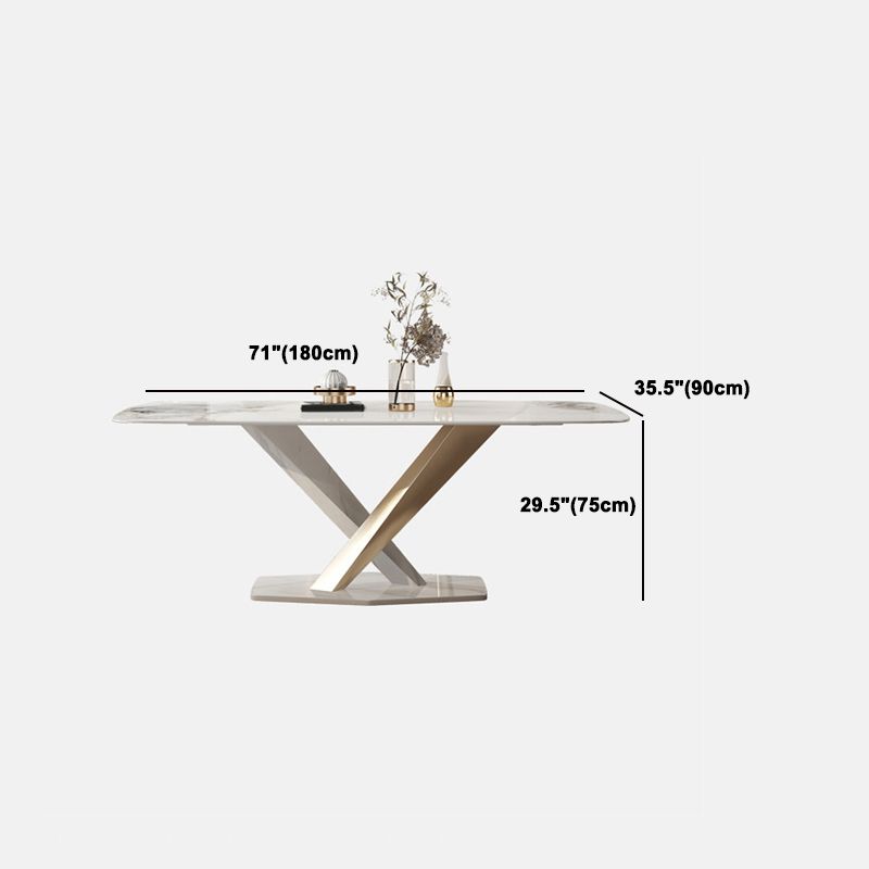 Glam Sintered Stone Dining Set 1/4/5/7 Pieces Dining Set with Pedestal Base Clearhalo 'Dining Room Sets' 'Dining Tables & Seating' 'dining_room_set' 'furn' 'furn_dining_room_set' 'Furniture' 'Kitchen & Dining Furniture' 1200x1200_b4075249-9a54-4ce7-9b9b-e2e6332bc1be