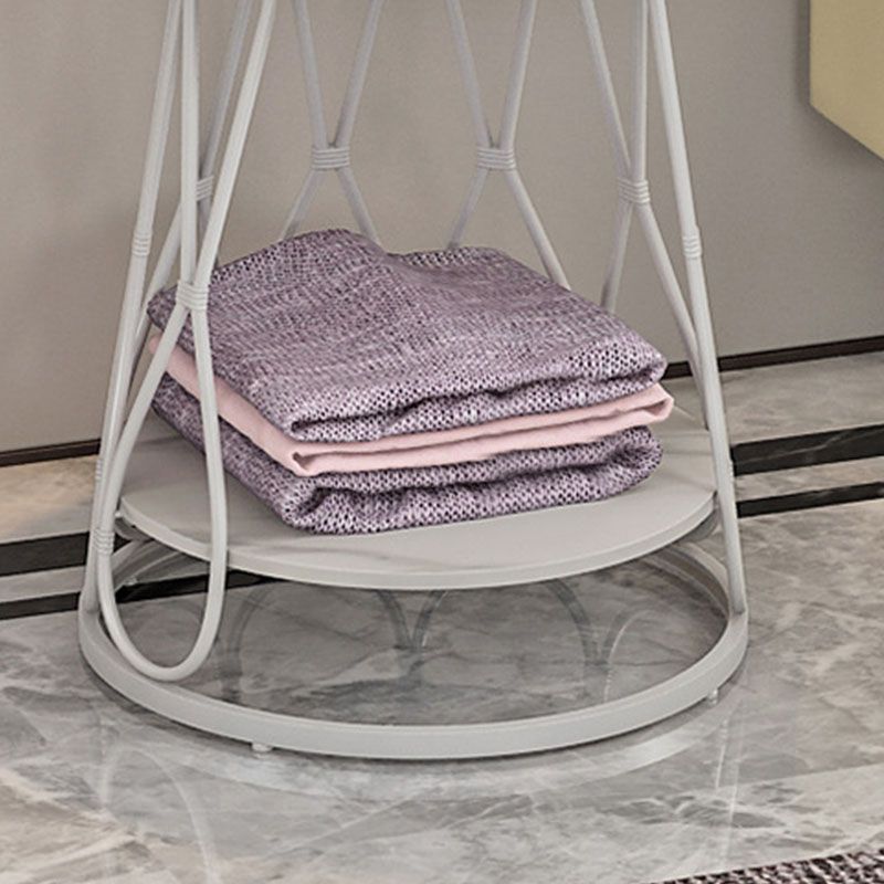 Rack de manteau d'entrée de luxe léger métal 8 crochets en manteau pour salon