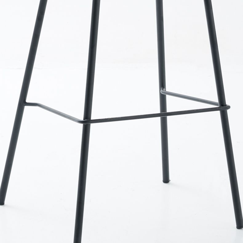 Contemporary Footrest Low Back Bar Stool Leather Counter Stool for Living Room Clearhalo 'Bar Furniture' 'Bar Stools' 'bar_stools' 'furn' 'furn_bar_stools' 'Furniture' 'Kitchen & Dining Furniture' 1200x1200_b407e618-97fe-480a-b32c-50b9f565cbf5