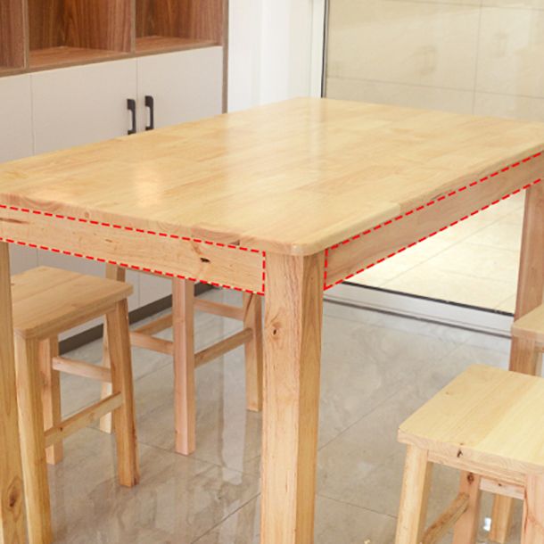 Industrial Solid Wood Dining Table Kitchen Standard Dining Table with 4 Legs Clearhalo ' dining_table' 'Dining Tables & Seating' 'Dining Tables' 'furn' 'furn_dining_table' 'Furniture' 'furniture_dining_table' 'Kitchen & Dining Furniture' 'kitchen&dining_furn' 'kitchen' 'kitchen_dining_table' 1200x1200_b408b428-1ef3-40be-8eed-6be67920502c
