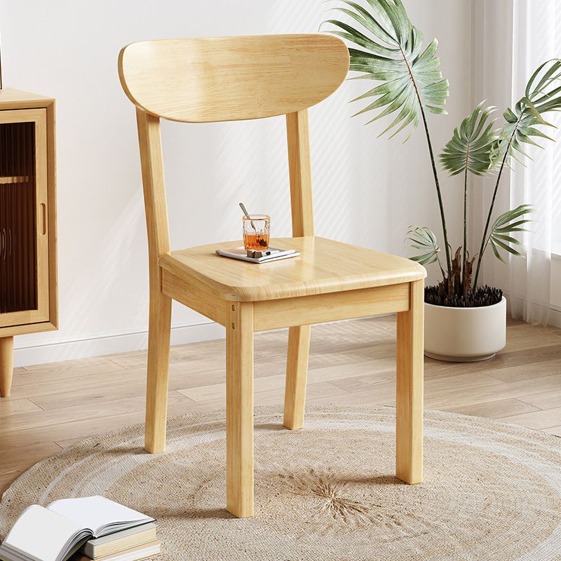 Massief houten eetkamerstoel Industriële stijl armloze stoel voor eetkamer