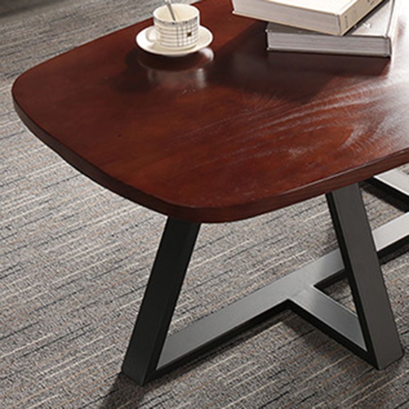 Modern Style 1 Single Coffee Table Pine Wood Brown Cocktail Table Clearhalo 'Coffee & Accent Tables' 'Coffee Tables' 'coffee_tables' 'furn' 'furn_coffee_tables' 'Furniture' 'Living Room Furniture' 1200x1200_b40db141-bb81-4b7c-a776-19d674ee76d5