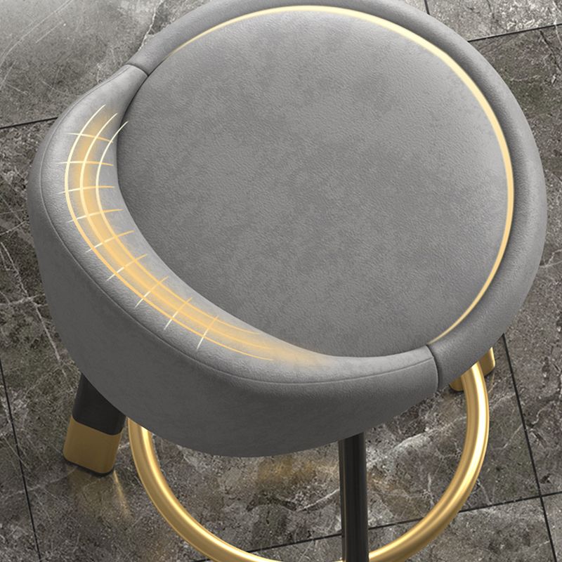 Metal Modern Kitchen Dining Room Armless Stool Low Back Bar Stool Clearhalo 'Bar Furniture' 'Bar Stools' 'bar_stools' 'furn' 'furn_bar_stools' 'Furniture' 'furniture_bar_stools' 'Kitchen & Dining Furniture' 1200x1200_b40f4ed1-ea69-472b-a5ff-4dee5bec300d