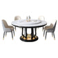 Modern Style Sintered Stone Dining Table Single Pedestal Base Round Table with Turntable Clearhalo ' dining_table' 'Dining Tables & Seating' 'Dining Tables' 'furn' 'furn_dining_table' 'Furniture' 'furniture_dining_table' 'Kitchen & Dining Furniture' 'kitchen&dining_furn' 'kitchen' 'kitchen_dining_table' 1200x1200_b40f7a16-ae1c-4b86-88c7-468985242aac