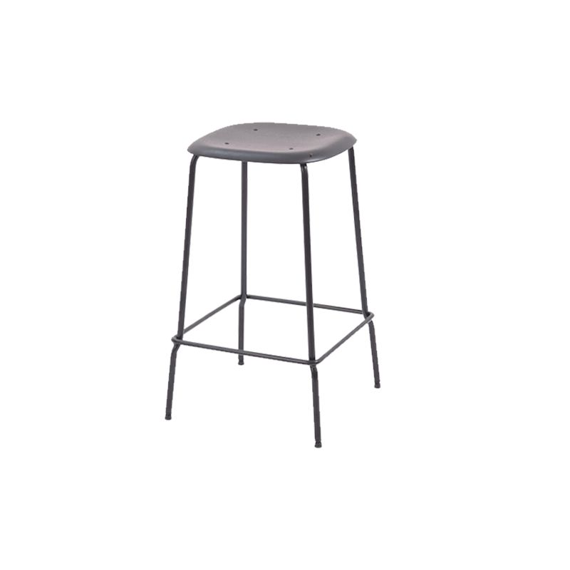 Solid Wood Counter & Bar Stools Modern Indoor Stools with Metal Base