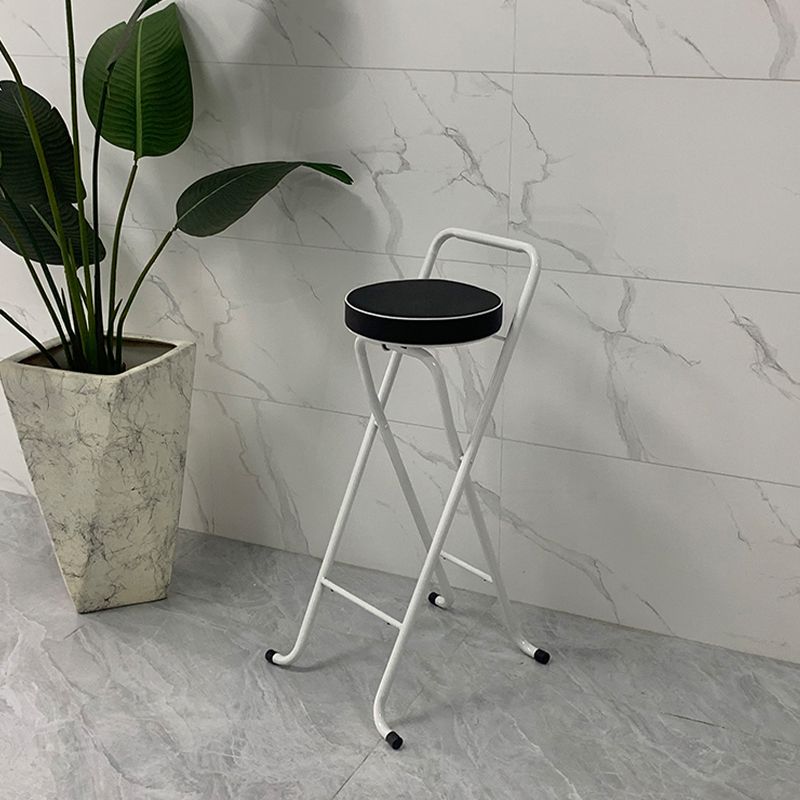 Contemporary Indoor Bar Stools Folding Counter Stool with Metal Legs Clearhalo 'Bar Furniture' 'Bar Stools' 'bar_stools' 'furn' 'furn_bar_stools' 'Furniture' 'Kitchen & Dining Furniture' 1200x1200_b412b7c5-38f7-403c-958b-0c61a331942f