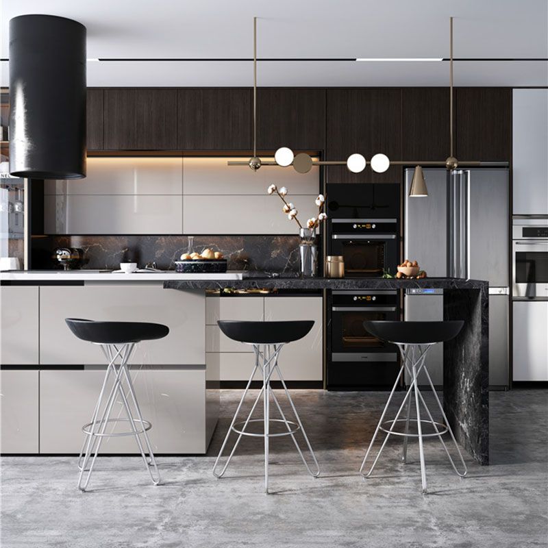 Glam Footrest Plastic Barstool Matte Finish Restaurant Stool Clearhalo 'Bar Furniture' 'Bar Stools' 'bar_stools' 'furn' 'furn_bar_stools' 'Furniture' 'furniture_bar_stools' 'Kitchen & Dining Furniture' 1200x1200_b4135c02-8305-4f26-9c29-8b8c49400316