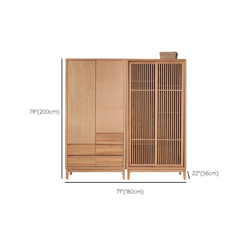Modern Solid Wood Wardrobe Freestanding Bedroom Wardrobe with Legs Clearhalo 'Armoires & Wardrobes' 'armoires_wardrobes' 'Bedroom Furniture' 'furn' 'furn_armoires_wardrobes' 'Furniture' 1200x1200_b413c491-2b2c-48ed-9efc-2a90f37a5d63