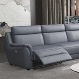 Faux Leather Recliner Sofa 39.3"W Pillow Top Arm with Sewn Pillow Back Clearhalo 'furn' 'furn_sofas' 'Furniture' 'furniture_sofas' 'kitchen' 'kitchen_sofas' 'Living Room Furniture' 'Sofa' 'sofas' 1200x1200_b414e05c-57b5-4fe7-995b-18c225127fa1