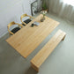 Solid Wood Top Dining Table Rectangle Pine Wood Table with Sled Base Clearhalo 'Dining Tables & Seating' 'Dining Tables' 'dining_table' 'furn' 'furn_dining_table' 'Furniture' 'furniture_dining_table' 'Kitchen & Dining Furniture' 'kitchen' 'kitchen_dining_table' 1200x1200_b414f0e9-8082-471b-8084-6ecb2d3b8480