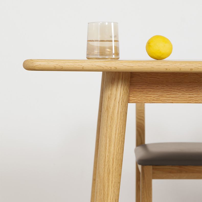 Rectangle Dining Table Solid Wood Dining Room Table in Natural Clearhalo 'Dining Tables & Seating' 'Dining Tables' 'dining_table' 'furn' 'furn_dining_table' 'Furniture' 'Kitchen & Dining Furniture' 1200x1200_b415f606-2698-407c-aab8-77ef58f86459