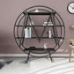 Glam 4 Shelves Bookcase Etagere Metal Open Back Bookshelf with Shelves Clearhalo 'Bookcases' 'furn' 'furn_bookcases' 'Furniture' 'Office Furniture' 1200x1200_b416afa5-f356-454c-b32f-a538069f6a67