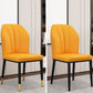 Scandinavian Style Wingback Chairs Leather Dining Side Chairs for Kitchen Clearhalo ' kitchen&dining_furn' 'Dining Chairs' 'Dining Tables & Seating' 'dining_chair' 'Furniture' 'furniture_dining_chair' 'Kitchen & Dining Furniture' 'kitchen' 1200x1200_b41724f1-30b9-4a02-a812-f1094a9b8233