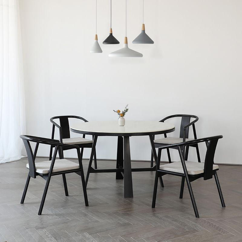 Traditional Style Chairs Dining Arm Chairs with Wooden Legs for Kitchen Clearhalo 'Dining Chairs' 'Dining Tables & Seating' 'dining_chair' 'furn' 'furn_dining_chair' 'Furniture' 'Kitchen & Dining Furniture' 1200x1200_b418e75d-47a4-4673-98e4-dad9954508b3