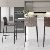 Moderno sgabello da bar in pelle sgabello a 4 gambe per bristol