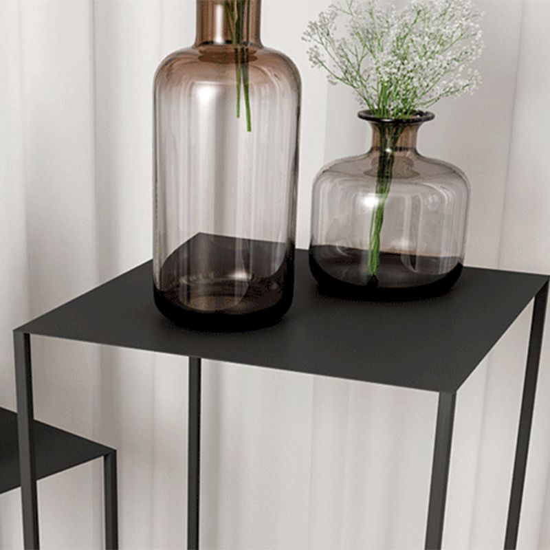 Square Metallic End Table Set Minimalist Frame Sofa Side Table