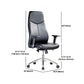 Contemporary Office Chair Wheels Leather High Back Black Executive Chair Clearhalo 'furn' 'furn_office_chair' 'Furniture' 'Office Chairs' 'Office Furniture' 'office_chair' 1200x1200_b41abc7e-6617-435b-a8f9-0be01b13f996