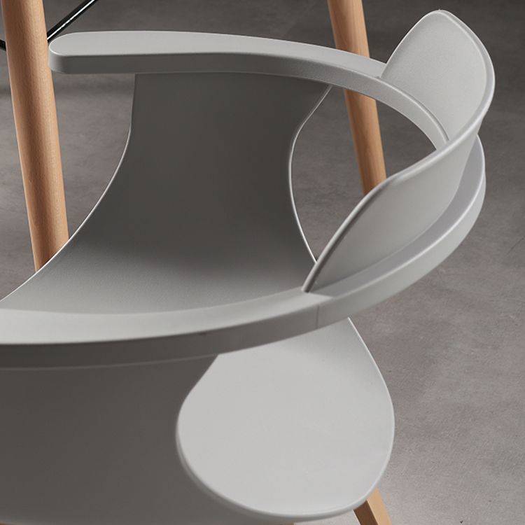 Modern Chair Open Back Dining Arm Chairs with Metal Legs for Kitchen Clearhalo ' kitchen&dining_furn' 'Dining Chairs' 'Dining Tables & Seating' 'dining_chair' 'furn' 'furn_dining_chair' 'Furniture' 'furniture_dining_chair' 'Kitchen & Dining Furniture' 'kitchen' 1200x1200_b41b07d0-28bc-411a-99ae-4d22e9b97948