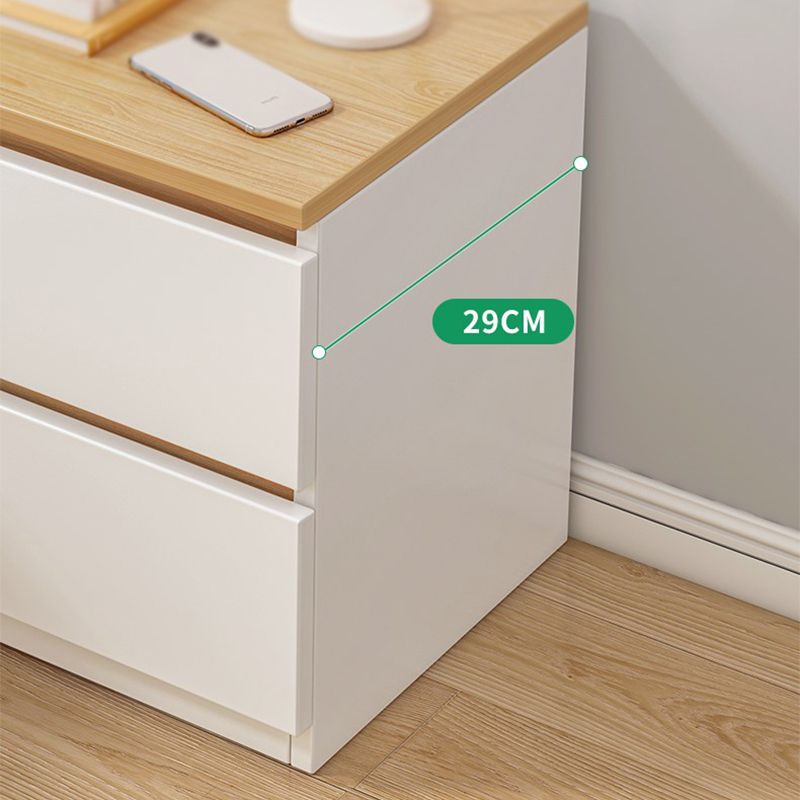 15.7 "/23.6" lang nachtkastje vaste kleur houten nachtstandaard met laden