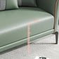 Contemporary Tuxedo Arm Sofa with Tight Back and 2 Pillows for Apartment