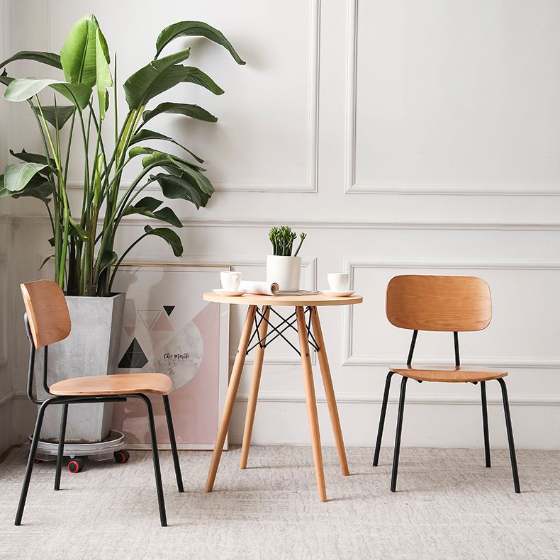 Metal Industrial Style Dining Side Chair Indoor Open Back Dining Side Chair Clearhalo ' kitchen&dining_furn' 'Dining Chairs' 'Dining Tables & Seating' 'dining_chair' 'furn' 'furn_dining_chair' 'Furniture' 'furniture_dining_chair' 'Kitchen & Dining Furniture' 'kitchen' 1200x1200_b41bd3c0-3a3d-41bd-b847-50bdb09e0c9e