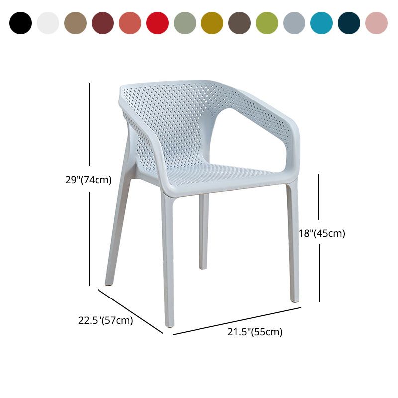 Plastic Scandinavian Kitchen Dining Room Armchair Solid Back Chair Clearhalo ' kitchen&dining_furn' 'Dining Chairs' 'Dining Tables & Seating' 'dining_chair' 'furn' 'furn_dining_chair' 'Furniture' 'furniture_dining_chair' 'Kitchen & Dining Furniture' 'kitchen' 1200x1200_b41fcff0-0fed-4cdb-8680-935c28cdbb76