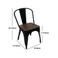 Set tavolo da pranzo per caffetteria 1/2/3/5/7 pezzi Set dinette in legno e metallo