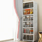 5-Door Storage Cabinet Contemporary Plastic Wardrobe Armoire Clearhalo 'Armoires & Wardrobes' 'armoires_wardrobes' 'Bedroom Furniture' 'furn' 'furn_armoires_wardrobes' 'Furniture' 1200x1200_b4210387-a944-404e-ad64-8756874084ef