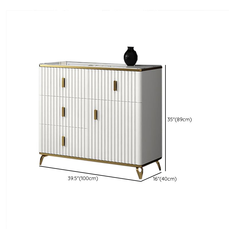 Glam Bedroom Stone Storage Chest Horizontal Chest in White with Drawers Clearhalo 'Bedroom Furniture' 'Dressers & Chests' 'dressers_chests' 'furn' 'furn_dressers_chests' 'Furniture' 1200x1200_b4212922-da45-429d-8736-9bb82ea9e407