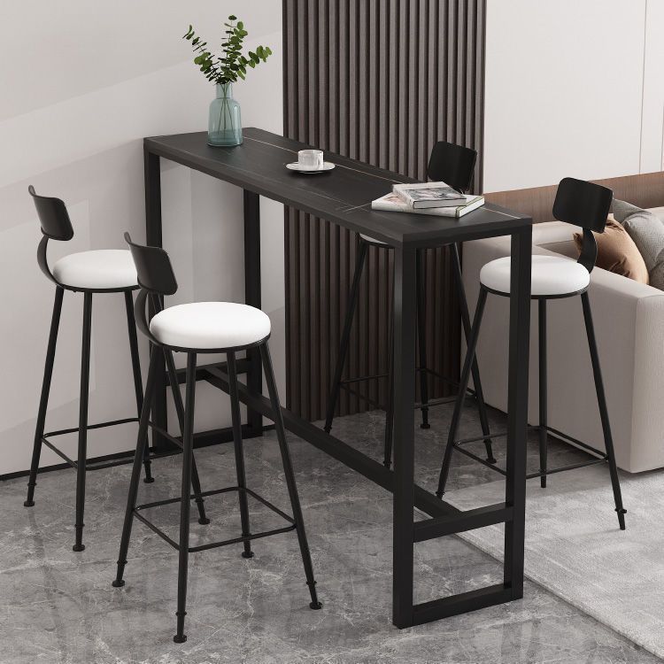 Modern Rectangle Top Counter Table 42-inch Height Table for Dining Room Clearhalo 'Bar Furniture' 'Bar Tables' 'bar_tables' 'furn' 'furn_bar_tables' 'Furniture' 'furniture_bar_tables' 'Kitchen & Dining Furniture' 1200x1200_b4238fb3-6873-438f-b756-7c5765847849